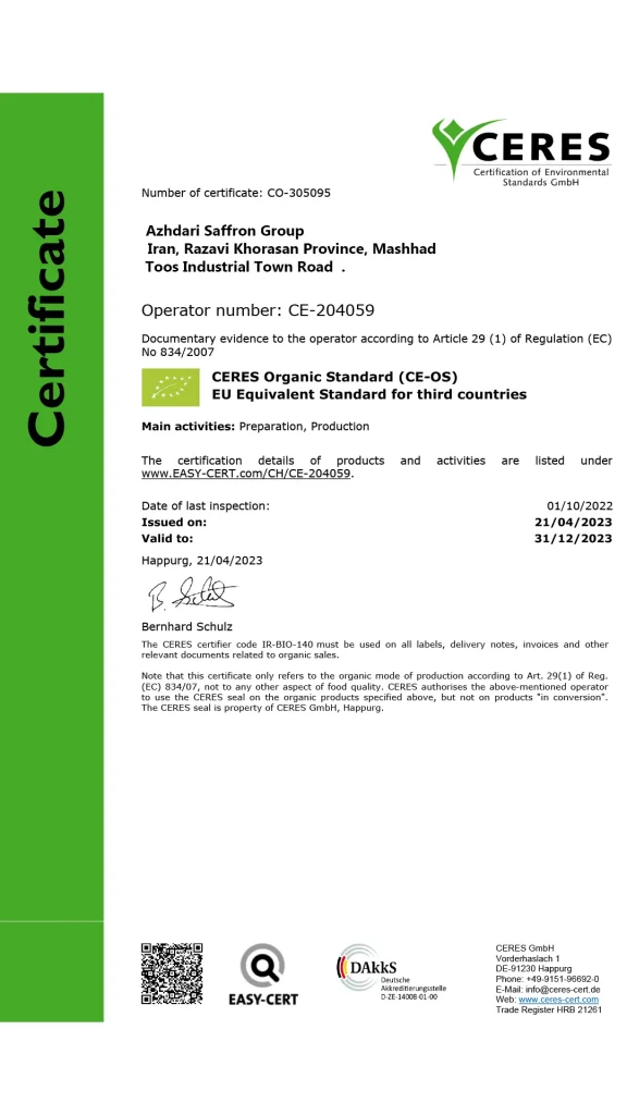 Azhdari Saffro Group EU