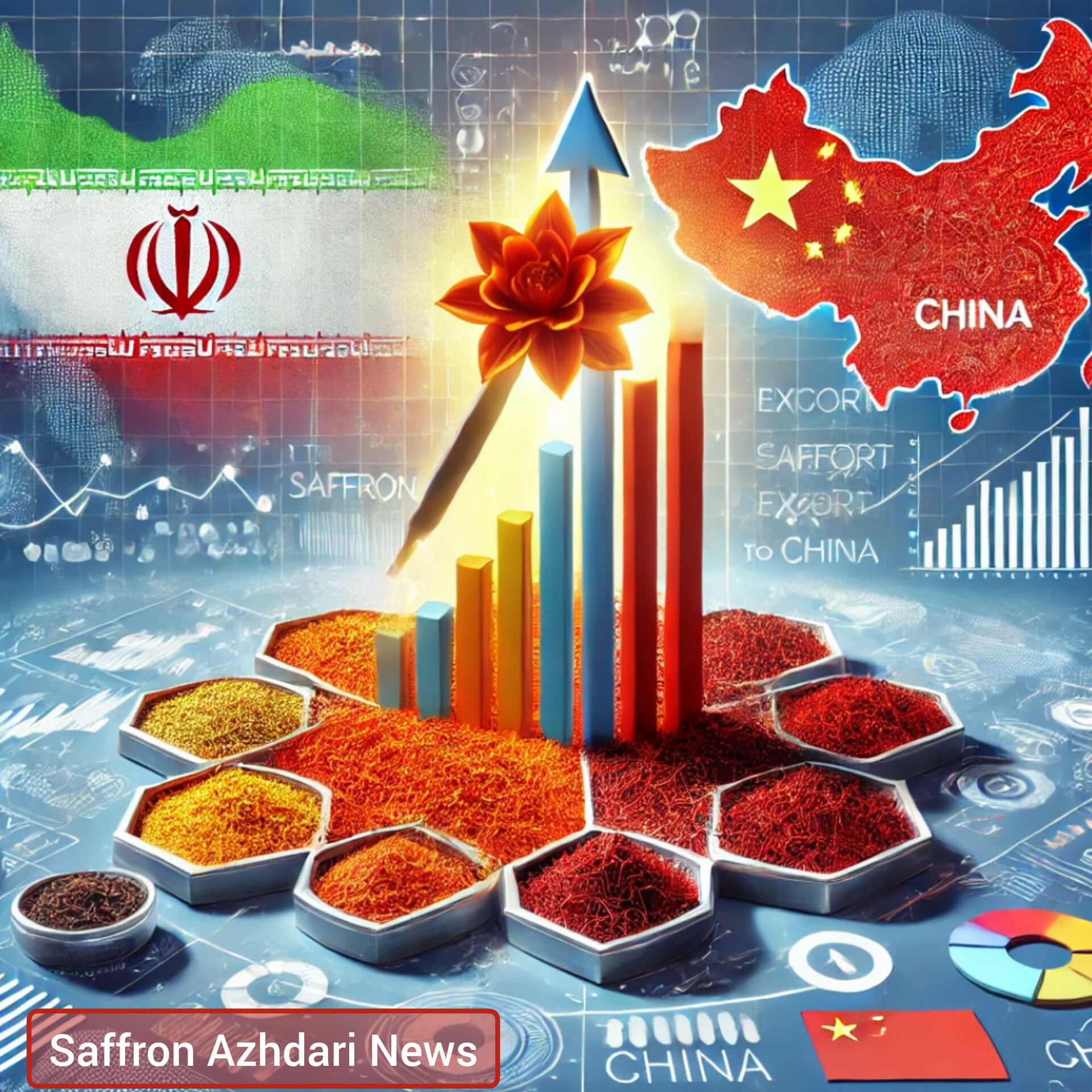 افزایش صادرات زعفران به چین